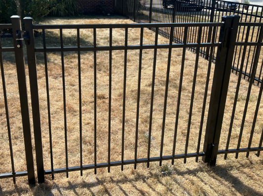 MDWST Residential "Hoosier" Aluminum Walk Gate Satin Black