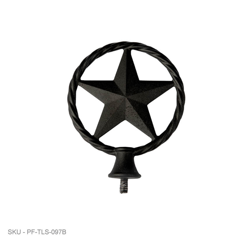 Post Caps Accent Finials - Texas Star Lasso